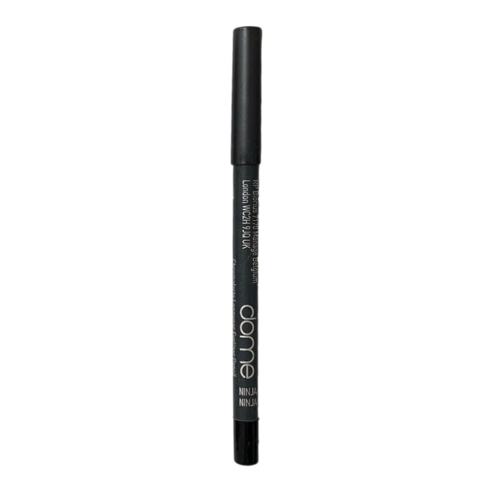 dome BEAUTY Black Gel Eye Liner Pencil - Black Eyeliner Gel for Precise Application, Long-Lasting, Smudge-Proof, Clean Beauty, Smooth Formula, Vegan, Ninja Black Eyeliner Pencil 0.05oz