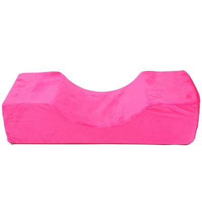 Beauty Salon Eyelash Extension Neck Pillow - Comfortable Beauty Memory Foam Pillow, Soft Elastic Eyelash Extension Pillow Beauty Salon Eyelash Grafting U-Shaped Pillow(Rose Red)