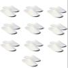 CHOCHILI 24 Pairs Fabric Packed Terry Cotton Disposable Slippers for Airbnb Spa Wedding Guests Adult Men Women Size 10-11, White view 1