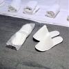 CHOCHILI 24 Pairs Fabric Packed Terry Cotton Disposable Slippers for Airbnb Spa Wedding Guests Adult Men Women Size 10-11, White view 4