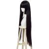 100cm Cosplay Wigs Black Straight Heat Resistant Synthetic Hair view 2
