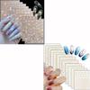 9 Sheets Gold Nail Stickers and 12 Sheets Gold Nail Stickers view 1