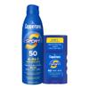 Coppertone Sport Sunscreen Spray, Broad Spectrum SPF 50 Water Resistant Spray Sunscreen, 5.5 Oz and Coppertone Sport Sunscreen Stick, SPF 40, 1.5 Oz view 1