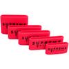 Supreme Trimmer SGR50 Professional Barber Grippers | 5 Piece Non-Slip Clipper Grips, Barber Sleeve for Clipper, Trimmer & Shaver | Red view 1