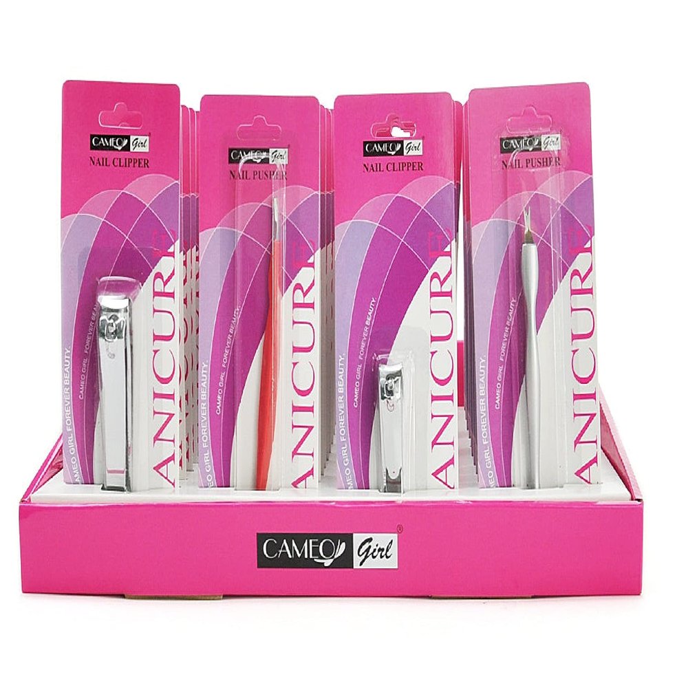 CAMEO 45 PC MANICURE NAIL CLIPPER PUSHER DISPLAY SET