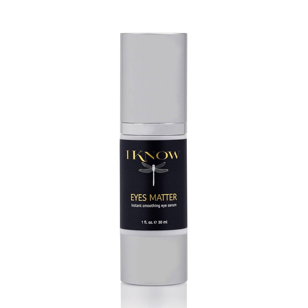 IKNOW EYES MATTER Instant Smoothing Eye Serum, Rapid Wrinkle Reducer, Rejuvenating, Brightening Treatment for Fine Lines, Puffiness & Dark Circles, (1oz)