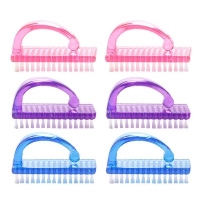 Beaupretty 6pcs Nail Dust Brush Compact Lightweight Nail Grip Cleaner for Easy Dust Removal Versatile Use Salon Kitchen and Bathroom Design