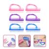Beaupretty 6pcs Nail Dust Brush Compact Lightweight Nail Grip Cleaner for Easy Dust Removal Versatile Use Salon Kitchen and Bathroom Design view 2