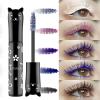 Fujiunia Colored Mascara Blue Purple White Black Brown Pink Lasting Mascara Volume and Length, 4D Silk Fiber Lash Extensions Mascara view 3