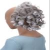 CAISHA Jumbo Hairpiece Scrunchy Updo Voluminous Curly Messy Bun Dark Blonde Gray Mix G34L view 1