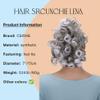 CAISHA Jumbo Hairpiece Scrunchy Updo Voluminous Curly Messy Bun Dark Blonde Gray Mix G34L view 2