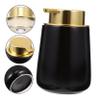 Beaupretty Push Pump Bottle Shampoo Body Wash Dispenser Elegant Ceramic Soap Bottle view 3