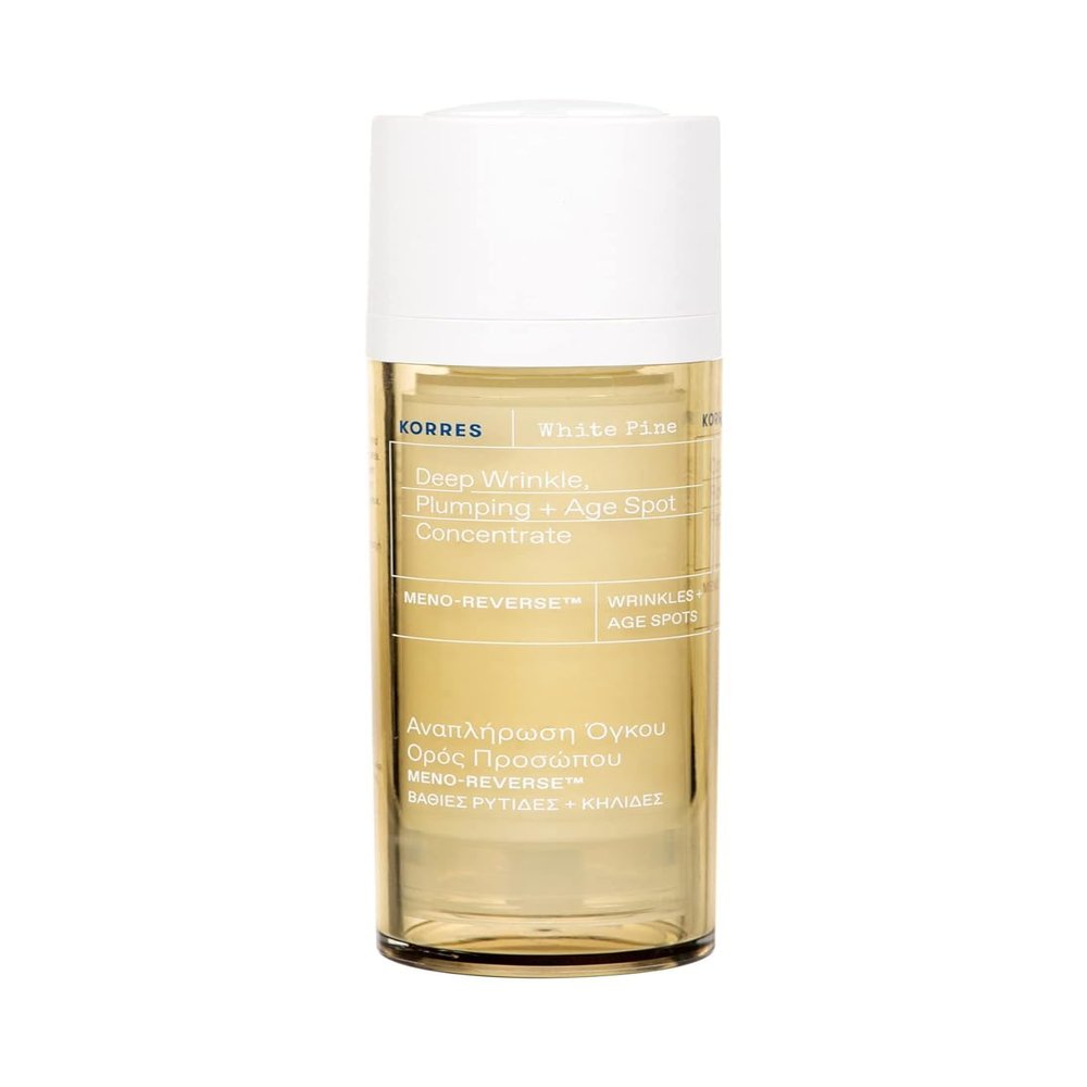 KORRES White Pine Meno-Reverse Deep Wrinkle & Age Spot Serum, Daily Post-Menopausal Serum with White Pine Extract, Peptide Blend & Greek Yoghurt Proteins, 1.0 fl oz