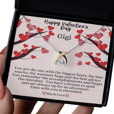 Gigi Gift, Gigi Gifts from Grandkids, Valentine's Day Gift for Gigi, Necklace for Gigi on Valentine's Day