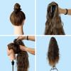 CAISHA 28" Extra Long Voluminous Wavy Ponytail Hairpiece Heat-resistant Synthetic Fibres With Butterfly Clip Platinum Blonde H714 view 4