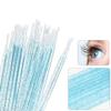 400 PCS Glitter Crystal Micro Applicator Brushes Disposable Eyelash Extension Microswab Mascara Wands Brush For Lash Remover Brush Tools (Crystal Blue) view 4