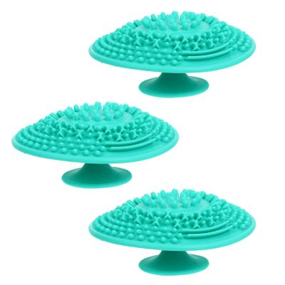 Beaupretty 3pcs Silicone Makeup Brush Cleaning Pad Portable Beauty Cleaning Tool for Travel Efficient Scrubber for Home and Salon Use and Easy to Use