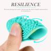 Beaupretty 3pcs Silicone Makeup Brush Cleaning Pad Portable Beauty Cleaning Tool for Travel Efficient Scrubber for Home and Salon Use and Easy to Use view 3