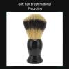 Shaving Brush Kit, Soft Brush Hair 3pcs Beard Shaving Brush Long Lasting for Father's Day Gifts for Birthday Male view 2