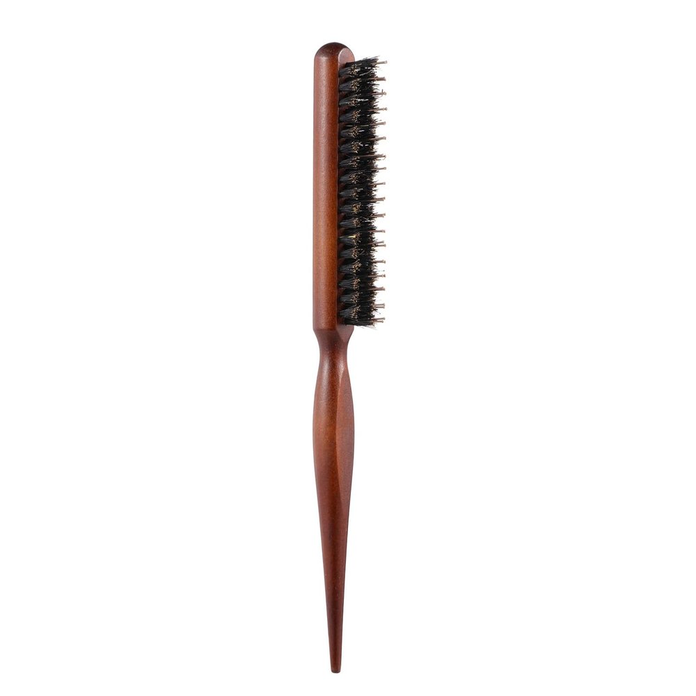 Beaupretty Bristles Hair Comb Wooden Handle Ergonomic Hairdressing Brush for Styling and Detangling Pointed Tail for Precision Lightweight and Portable Design Random