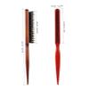 Beaupretty Bristles Hair Comb Wooden Handle Ergonomic Hairdressing Brush for Styling and Detangling Pointed Tail for Precision Lightweight and Portable Design Random view 4