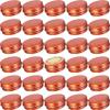 0.5 oz Screw Top Aluminum Tin Jar with Screw Lid and Blank Labels (Orange - Pack of 32) view 1