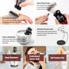 Anbbas Synthetic Badger Hair Shaving Brush,Stainless Steel Shaving Soap Bowl and Higher Brush Holder Stand Set for Men Wet Shave view 2