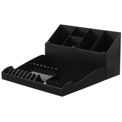 Beaupretty 1set Haircut Tool Holder Rack Professional Hairdressing Organizer for Combs Clips and Scissors Storage Box for Salon Use