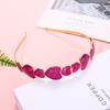 HZEYN Valentine's Day Headband Glitter Heart Headband Sparky Sweet Love Heart Hairband Hair Accessories for Women Girls Festive Holiday Gift Fuchsia view 3