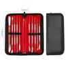 10 PCS Wax Carving Tools Dental Waxing Instruments with Case, Stainless Steel Wax Carvers Set - Metal Clay Sculpting Pottery Sculpture Tools - Double Ended DIY Waxing Modeling Kits view 3