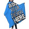 LXLX Custom Waterproof Barber Cape Professional Salon Cape Hair Cutting Cape with Adjustable Stylist Hairdresser Cape for Hair Treatment Doderblue view 2