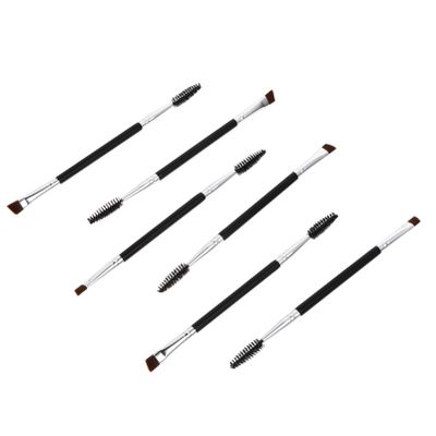 FOMIYES 6pcs Dual-ended Eyebrow and Lash Brushes Angled Eyebrow Applicators Spoolie for Makeup for Eyelash Extensions and Daily Eye Makeup