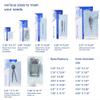 200pcs/box Self-sealing Sterilization Pouches Bags Medical-grade Bag Disposable Tattoo Nail art Bags Accessories (70X260mm) view 4