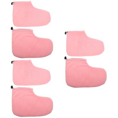 Beaupretty 3pairs Wax Therapy Foot Covers for Paraffin Treatment Reusable Foot Wraps for Home and Salon Use Soft Material for Moisturizing and Nourishing