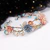 XIXIDIAN Bridal Flower Ribbon Hairband Headband Women Headpiece Tiara Wedding Bridal Hair Jewelry Accessory view 4