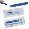 S12 30pcs Eyebrow Microblading Needles with 0.20mm Diameter,Permanent Makeup Manual Eyebrow Tattoo Needle Microblading Blades -Blue 12 Sloped Needles view 1