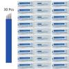 S12 30pcs Eyebrow Microblading Needles with 0.20mm Diameter,Permanent Makeup Manual Eyebrow Tattoo Needle Microblading Blades -Blue 12 Sloped Needles view 3