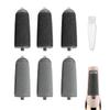 6 Pack Replacement Rollers Compatible with Finishing Touch Flawless Pedi Electric Tool File Include a Cleaning Brush (3 Black Coarse&3 Gray Fine) view 1