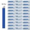 S14 30pcs Eyebrow Microblading Needles with 0.20mm Diameter,Disposable Lip Tattooing Microblades Permanent Makeup Blades -Blue 14 Sloped Needles view 3