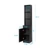 JLBVI Barber Station, Wall Mount Salon Station for Hair Stylist, Styling Beauty Spa Table, Salon Cabinets and Storage Black view 4