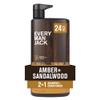 Every Man Jack 2-in-1 Daily Shampoo + Conditioner - Amber + Sandalwood | Nourishing For All Hair Types, Naturally Derived, Cruelty-Free Shampoo and Conditioner Set for Men | 24oz -1 Bottle view 1