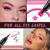 BINGBRUSH Double-sided Liquid Stamp Eyeliner Pen, Face Stamps Makeup Extremely Black Waterproof Slim Gel Felt Tip High Black Pigment Liquid Eyeliner & Seal resina para tips de gel(Colorful) view 3