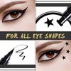 BINGBRUSH Double-sided Liquid Stamp Eyeliner Pen, Face Stamps Makeup Extremely Black Waterproof Slim Gel Felt Tip High Black Pigment Liquid Eyeliner & Seal (black) view 3
