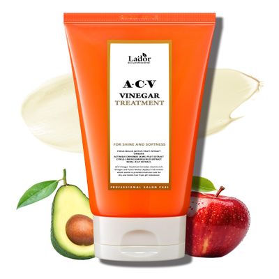 LADOR Apple Cider Vinegar Clarifying Treatment w/Tea Tree Sub-Acidic pH-balanced - Glossy Shine Refreshing for Greasy Dandruff Oily Scalp Hair Free of Silicone Paraben Sulfate 5.07 Fl Oz Korea