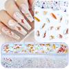 Dowarm 3200PCS Nail Art Rhinestones, Aurora Flatback Rhinestones for Nails, Crafts, 12 Styles 3D Glass Crystal Nail Gems view 1