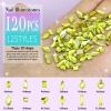 Dowarm 3200PCS Nail Art Rhinestones, Citrine/Yellow Flatback Rhinestones for Nails, Crafts, 12 Styles 3D Glass Crystal Nail Gems, Glitter Diamond view 2