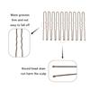 50 Pcs Bun Hair Nets Set Invisible Mesh Hair Nets Ballet Hair Bun with 40 U Shaped Pins for Women Ballet Bun Sleeping and Wig (Dark Brown) view 4