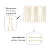 50 Pcs Bun Hair Nets Set Invisible Mesh Hair Nets Ballet Hair Bun with 40 U Shaped Pins for Women Ballet Bun Sleeping and Wig (Blonde) view 4
