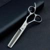 5.5 Inch Hairdressing Scissors Professional Hair Cutting Scissors Kit Serrated Blade Barber Accessories Japanese Steel Salon Hairstyling Tools Thinning Shears (Size : Thinning Scissor) view 3