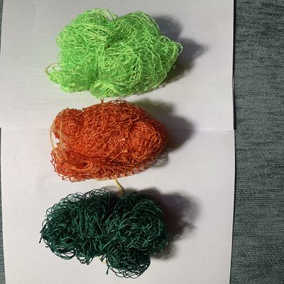 2 Pieces African Net Exfoliating Shower Body Scrubber/Exfoliating Back Scrubber/Skin Smoother/Great for Daily Use - Assorted Colors